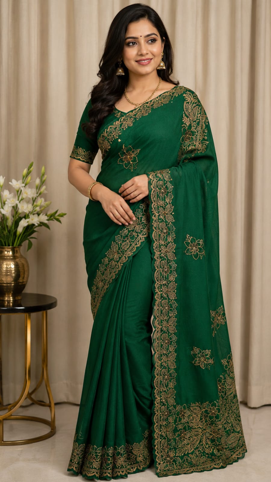 IMG-20260605-WA0006 “Elegant Bridal Silk Saree” - Image 1