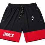 Men’s Sports Shorts – Lightweight & Quick Dry (Black & Red)