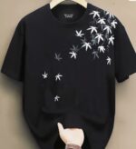 TRIPR Feather Printed Half Sleeve Round Neck Men's T-shirt - Image 2