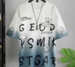 Men's Tie & Dye Effect Polyester Crew Neck Tee - Image 3