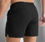 FASHION Solid Men Black Gym & Sports Shorts - Image 2