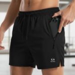 FASHION Solid Men Black Gym & Sports Shorts