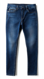 Men's / Women's Classic Mid-Wash Straight Leg Denim Jeans - Image 3