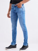 Men,s light Blue Baggy Fit Mid Rise Jeans