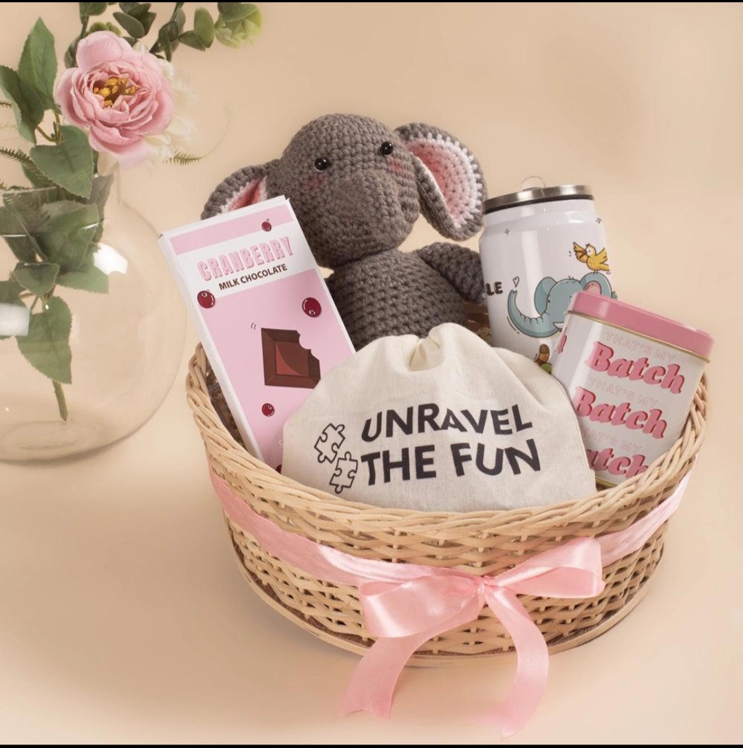 Oplus_131072 Handcrafted Crochet Elephant Toy - Image 1