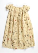 "Yellow Floral Cotton Frock for Kids" - Image 2