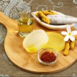 Key Ingredients: The soap is commonly infused with natural ingredients such as saffron (kesar), turmeric (haldi), and sandalwood.