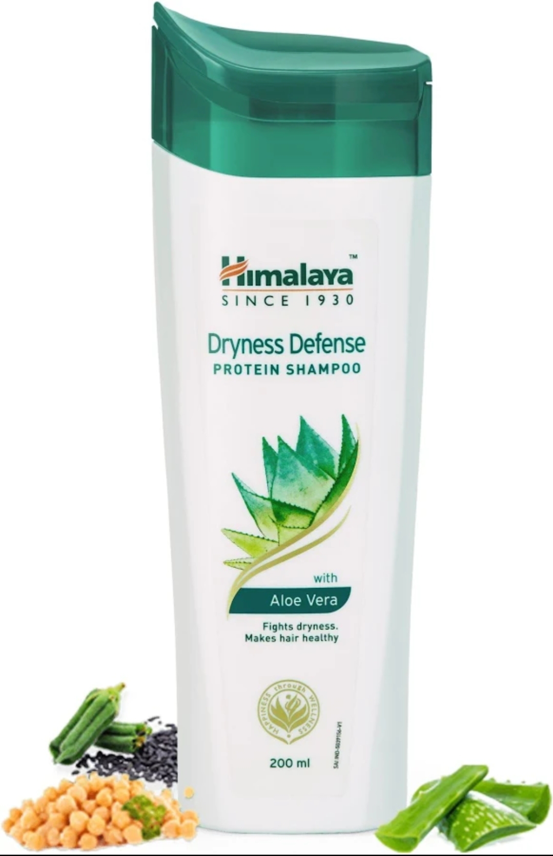 Oplus_131072 Himalaya Dryness Defense Protein Shampoo with Aloe Vera – 200ml - Image 1