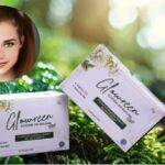 This is a 75g Glowreen Glutathione Skin Brightening Soap bar and box. 75gm