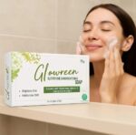 This is a 75g Glowreen Glutathione Skin Brightening Soap bar and box. 75gm - Image 2