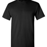 Men Solid Black Premium Cotton T-Shirt | Regular Fit Daily Wear