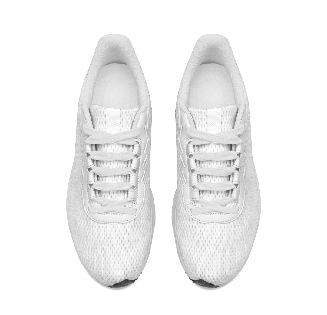 Oplus_131072 Men’s Lightweight White Running Shoes | Breathable Mesh Sneakers - Image 1