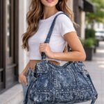 Women Denim Handbag – Casual Trendy Style