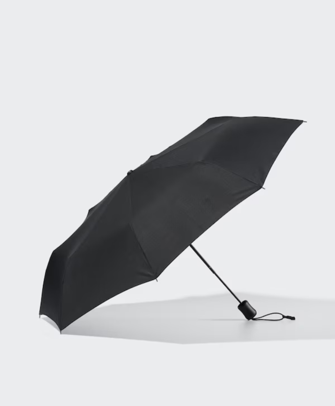 Oplus_131072 Classic Black Folding Umbrella – Waterproof & Windproof - Image 1