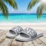 Men’s Stylish Grey Beach Sliders | Lightweight Casual Comfort Slippers