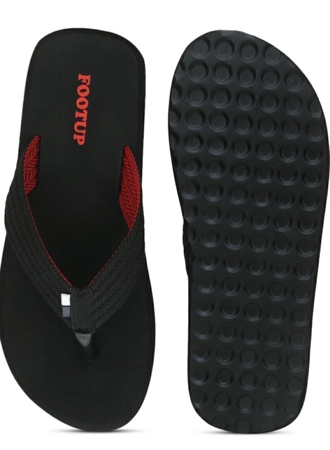 Oplus_131072 Classic Black Comfortable Flip-Flops for Daily Wear - Image 1