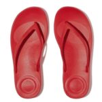 Unisex Red Comfort Flip-Flops | Soft Cushion Anti-Slip Daily Wear Slippers
