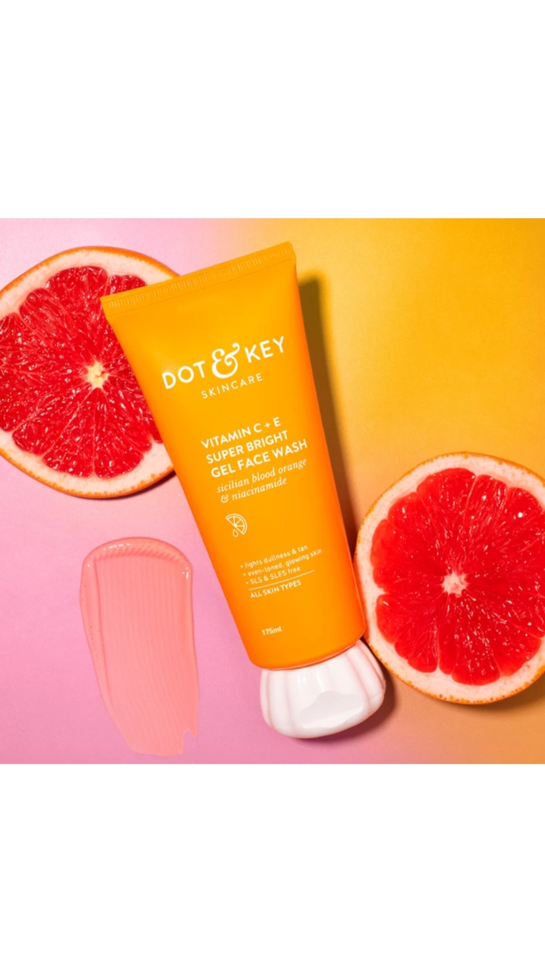 Oplus_131072 Dot & Key Vitamin C + E Super Bright Gel Face Wash (Skin Brightening & Glow) - Image 1