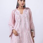 Women Stylish Pink Embroidered Kurti Set with Dupatta