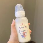 Cute Cartoon Baby Feeding Bottle with Silicone Nipple (BPA Free)