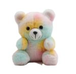 Rainbow Colorful Teddy Bear Soft Plush Toy for Kids - Image 3