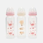 Transparent Baby Feeding Bottle Set with Soft Nipple.   1pic.160₹