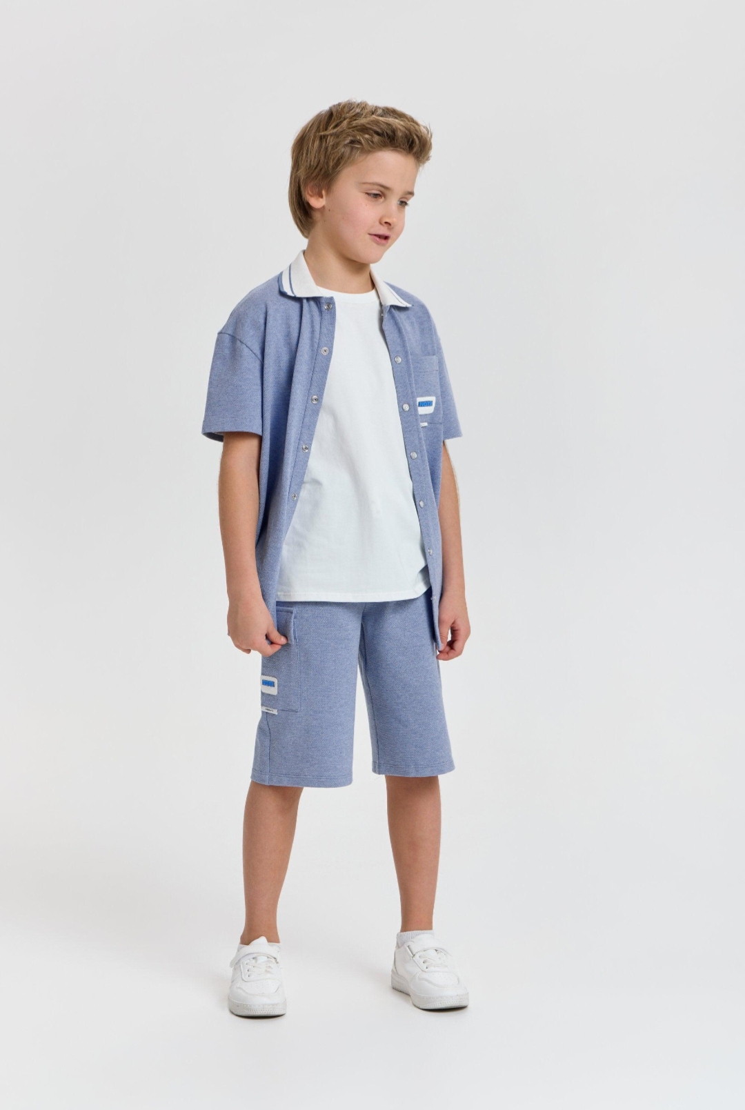 Oplus_131072 Kids Summer Wear Cotton Clothing Set - Image 1