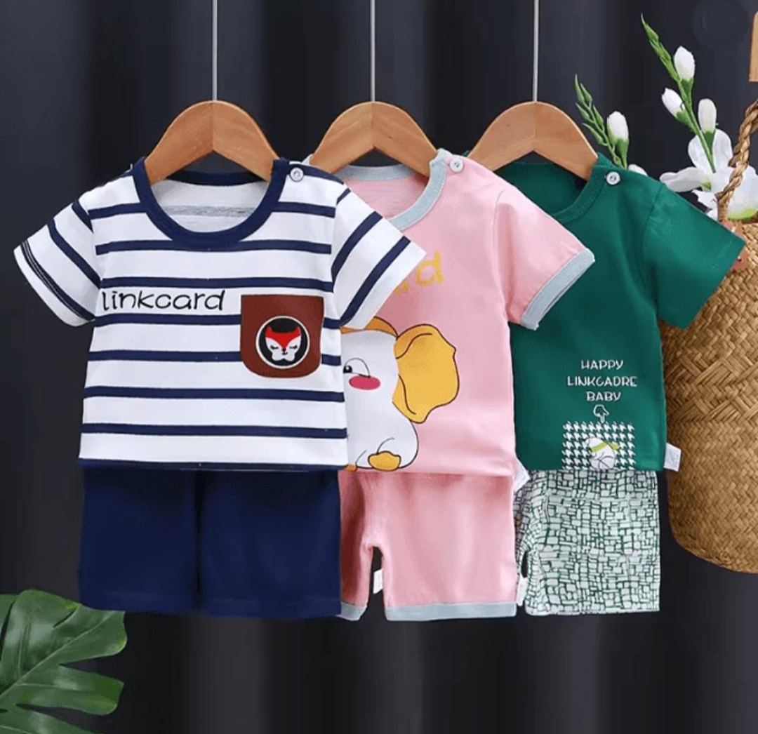 Oplus_131072 Kids Casual T-Shirt & Shorts Set... Coment of caler - Image 1