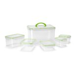 5-Piece Airtight Food Storage Container Set (Green)
