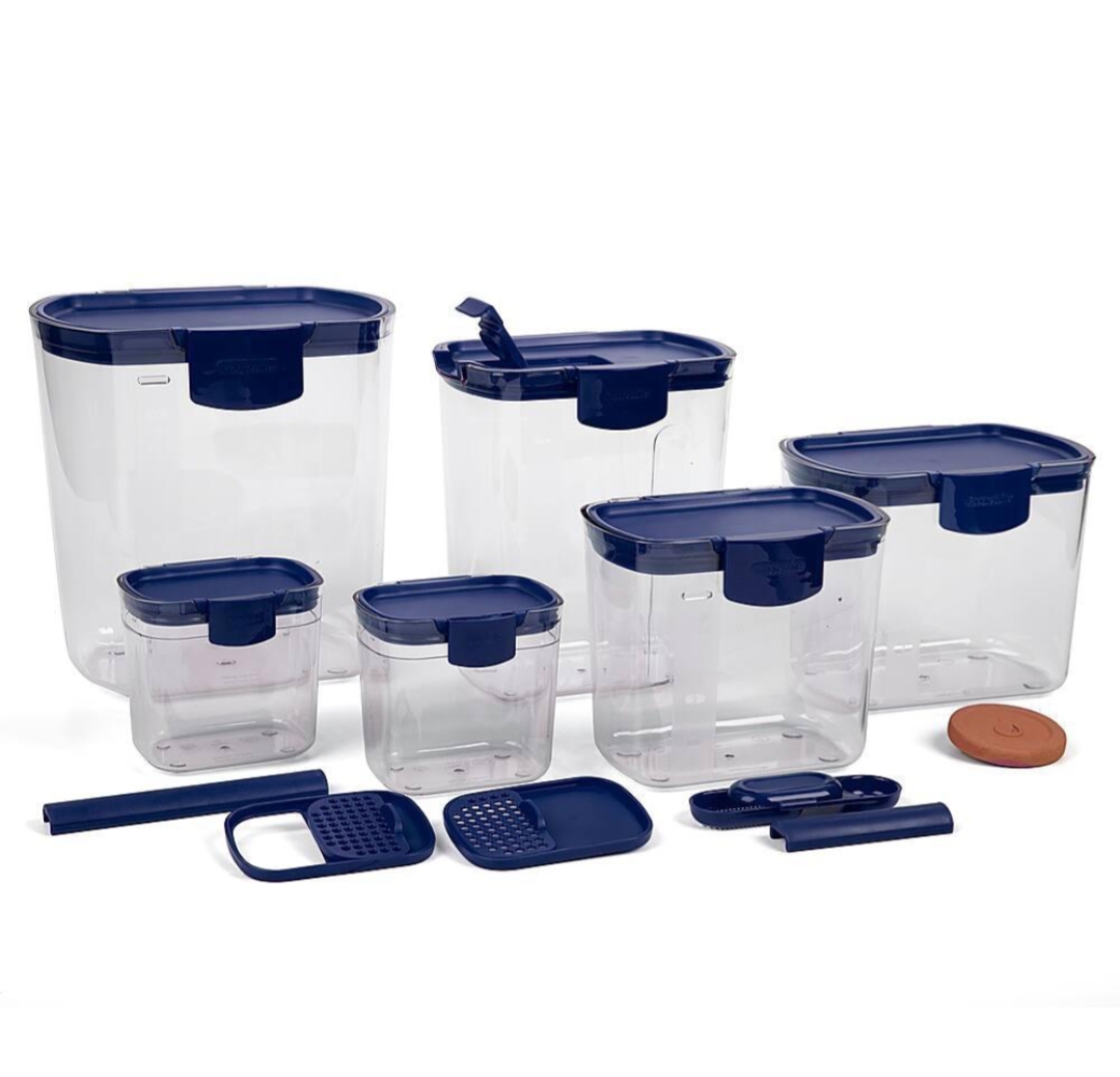Oplus_131072 6-Container Pantry Set with Accessories (Navy Blue) - Image 1