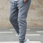 Men’s Slim Fit Grey Joggers (Trendy Look)