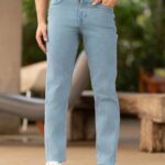 Light Blue Casual Denim Jeans
