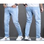 Light Blue Slim Fit Denim Jeans