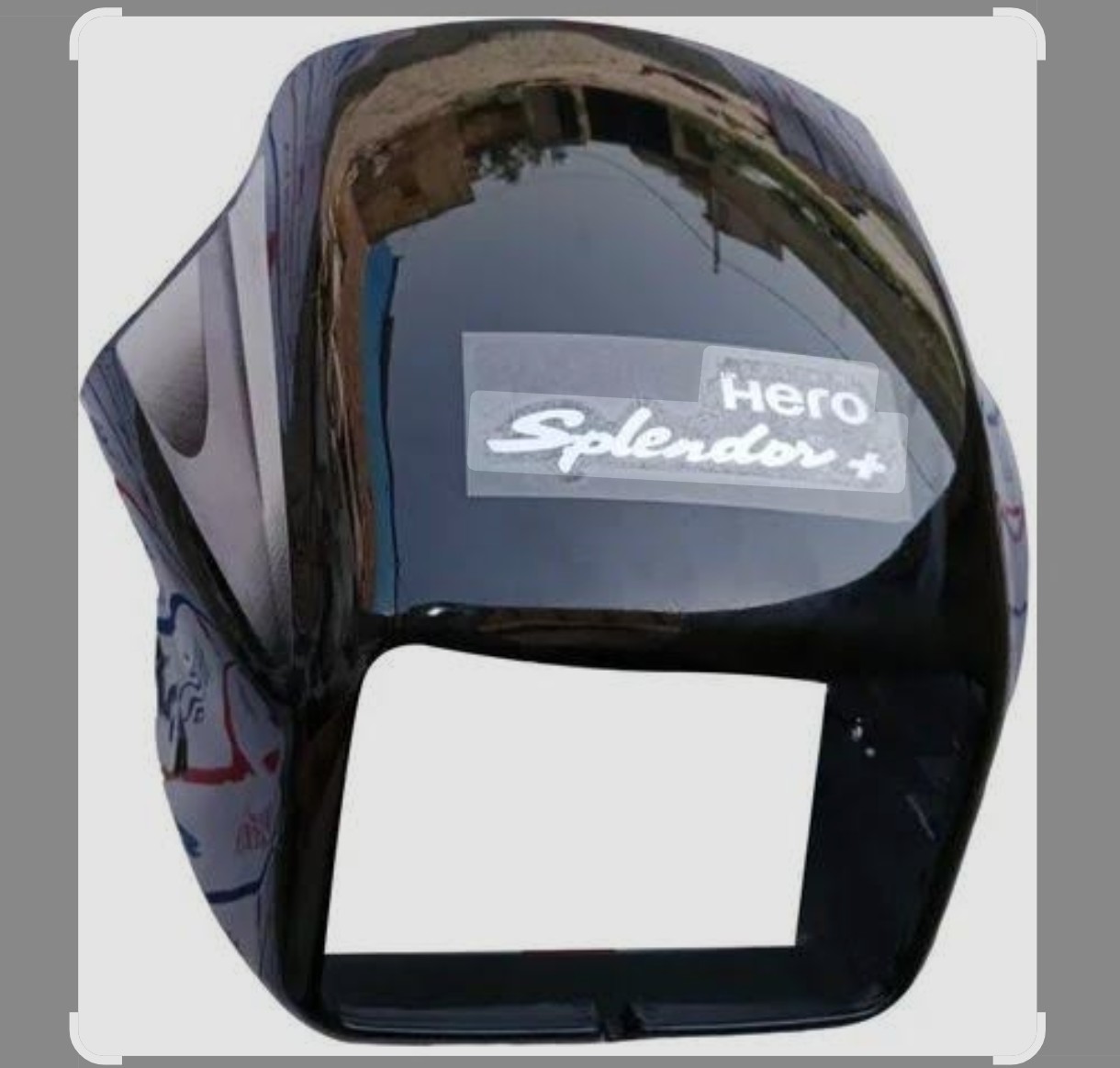 Screenshot_20260613-195048_Google~2 Hero Splendor Plus Front Headlight Visor Black | Bike Front Cowl Cover Replacement Part - Image 1