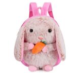 Cute Bunny Rabbit Plush Kids School Backpack with Bow - Image 4