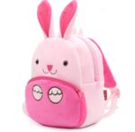 Cute Bunny Rabbit Plush Kids School Backpack with Bow