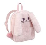 Cute Bunny Rabbit Plush Kids School Backpack with Bow - Image 3