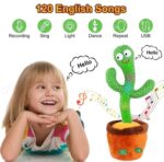 Dancing & Singing Cactus Toy with LED Lights – Funny Musical Talking Plush for Kids