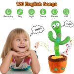 Dancing & Singing Cactus Toy with LED Lights – Funny Musical Talking Plush for Kids
