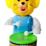 Musical Drum Mouse Toy – Cute Cartoon Drummer with Sound for Kids 🎵