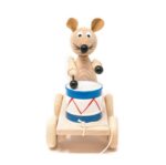 Wooden Mouse Drummer Pull Toy for Kids (Classic Handcrafted Toy) - Image 3