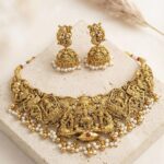 Temple Jewelry Choker Set (Lakshmi Design)