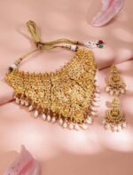 Temple Jewelry Choker Set (Lakshmi Design) - Image 3