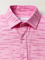 Men’s Stylish Pink Slim Fit Casual Shirt (Half Sleeve) - Image 4