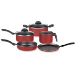 Premium 2 Pcs Non-Stick Saucepan Set | Red Granite Coating | Heat Resistant Handle | Easy Clean Cookware - Image 3