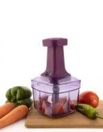 Manual Push Vegetable Chopper with Container – Multipurpose Kitchen Cutter - Image 5