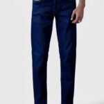 Men’s Slim Fit Denim Jeans – Classic Blue Stretchable