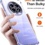 Slim Transparent Shockproof Mobile Cover with Camera Protection Ring (Realme)