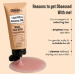 Ghar Soaps Magic Face Wash – De-Tan Brightening Face Wash with Saffron, Glutathione & Lactic Acid (100ml) - Image 2
