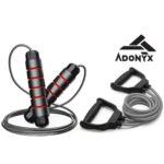 Fitness Jump Rope + Hand Gripper Combo Kit for Home Workout